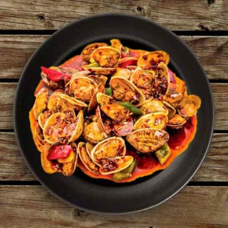 SF9. 豉汁炒蜆/Stir-Fried Clams in Black Bean Sauce